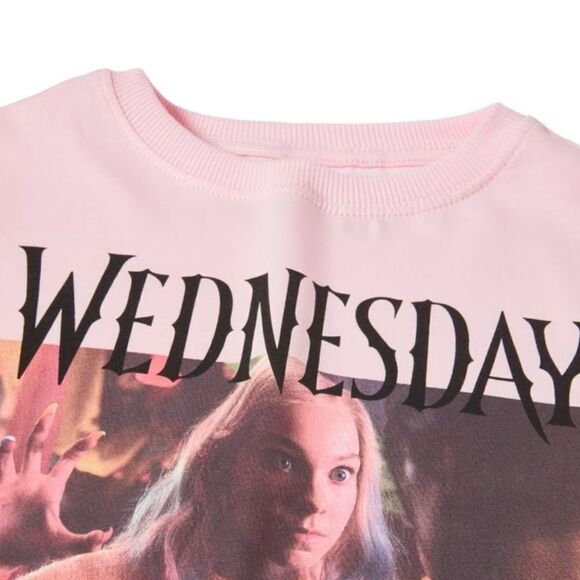 ZARA Kids | Pink | ENID WEDNESDAY © T-SHIRT - Picture 3 of 4